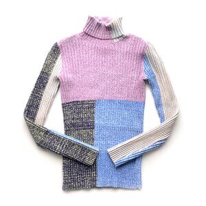 3.1 Phillip Lim Colorblock Ribbed Turtleneck